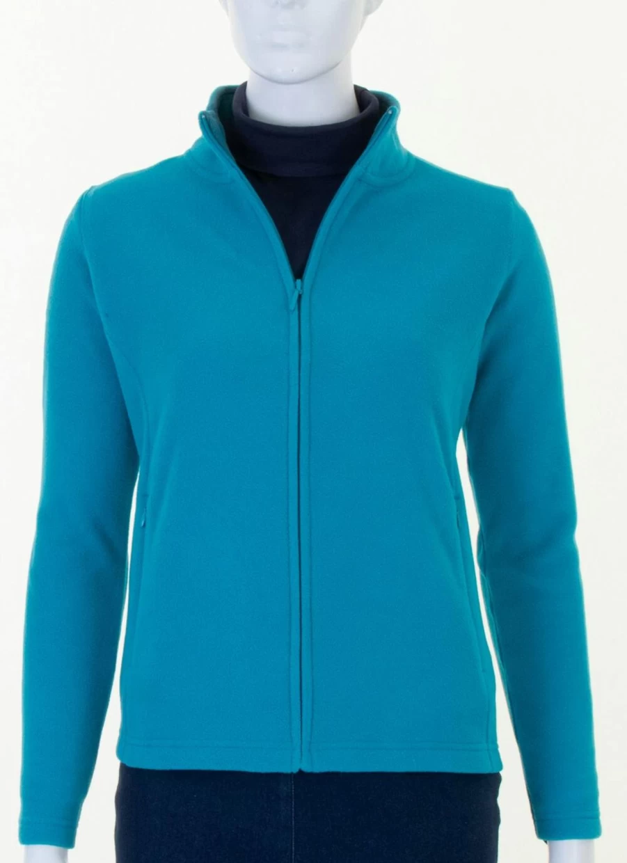 Isle Women's Teal Fleece Jacket - Soft & Cozy Winter Outerwear