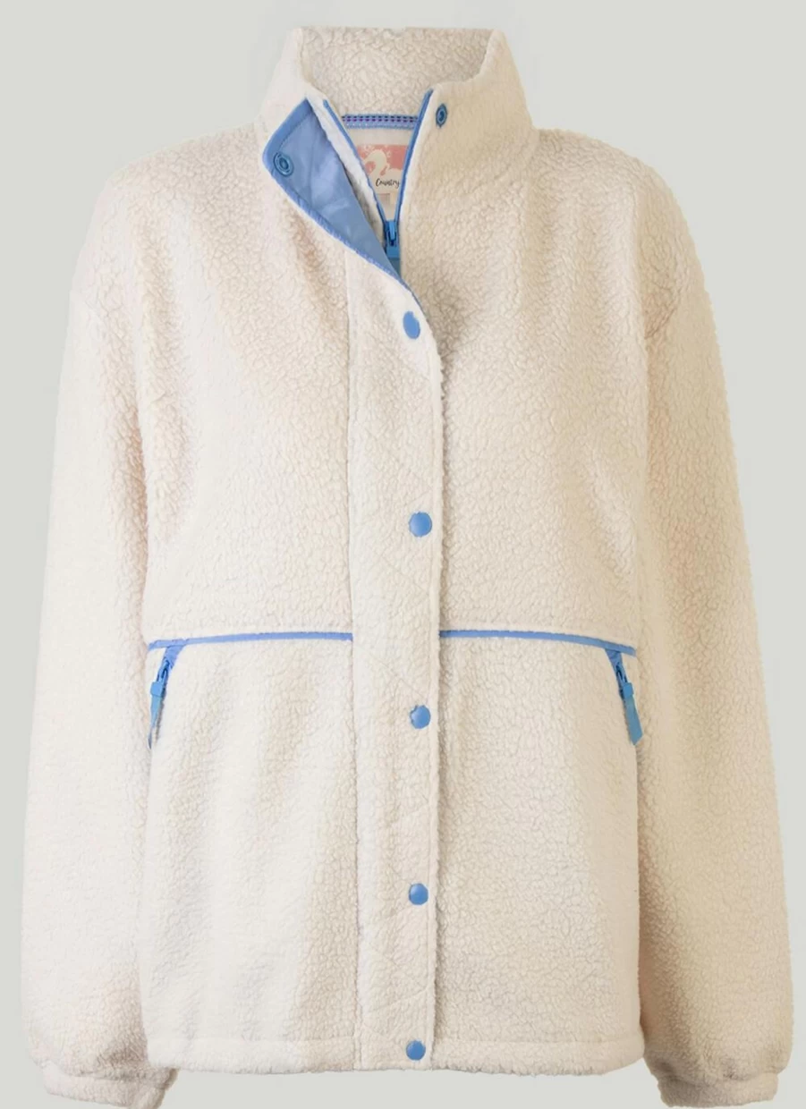 Country Rose Women's Borg Taffeta Lined Jacket - Lightweight Water-Resistant Outerwear