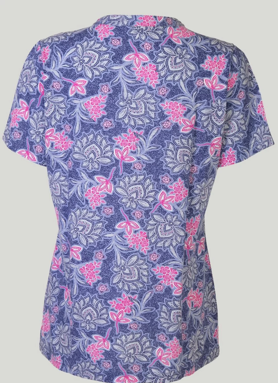 "Isle Women's Printed Button-Up Top - Stylish Casual Blouse for Women"