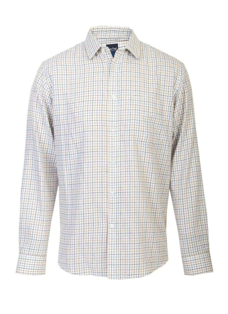 "James Pringle Men's Classic Check Shirt - Stylish Plaid Button-Up for Men"