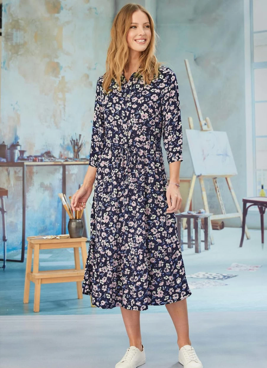 Isle Women's Floral Printed Dress - Elegant Summer Fashion Boho Chic Style