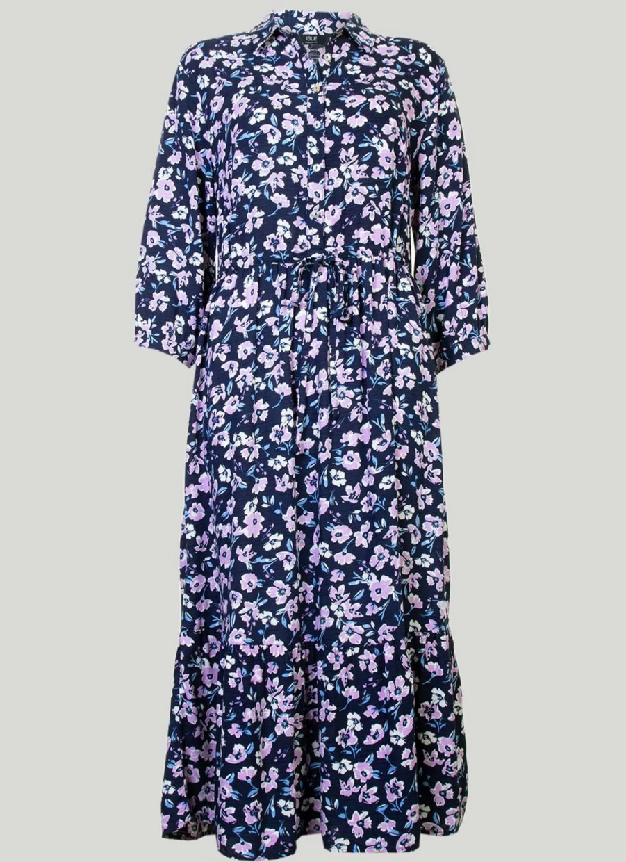 Isle Women's Floral Printed Dress - Elegant Summer Fashion Boho Chic Style