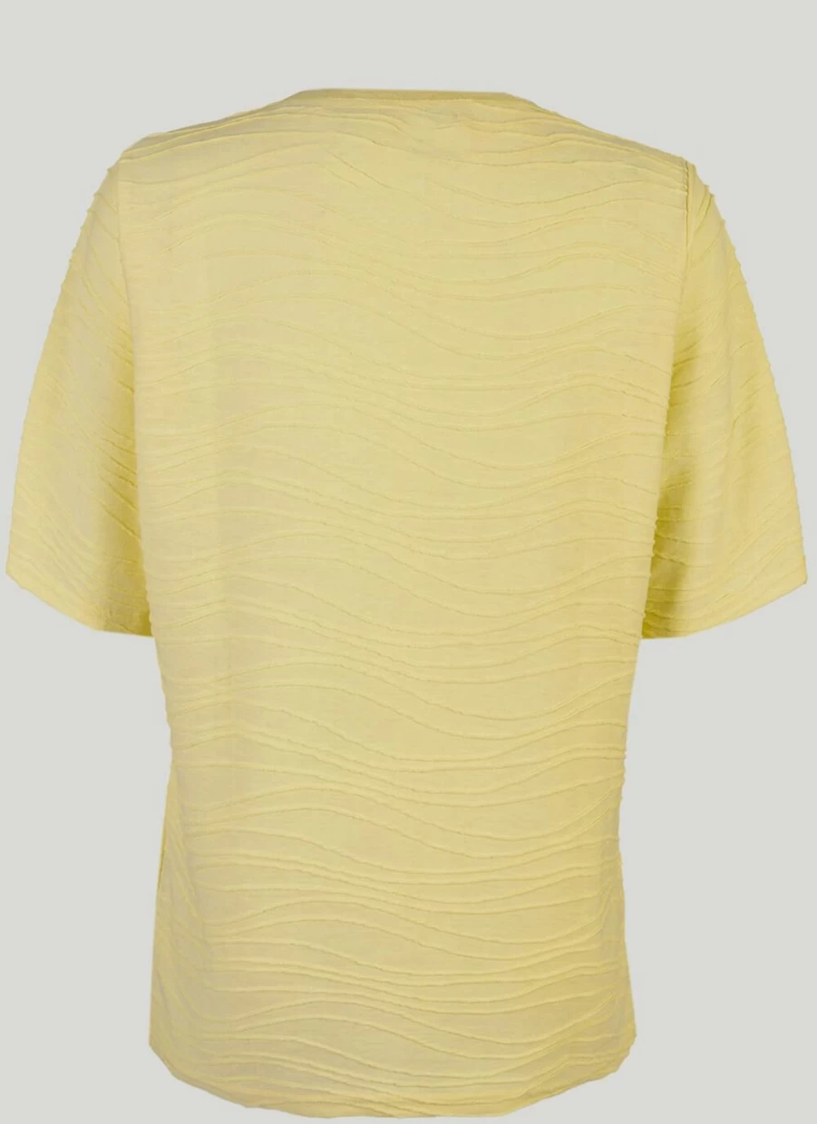 Honor Millburn Women's Wave Texture T-Shirt - Stylish Casual Tee for Everyday Wear