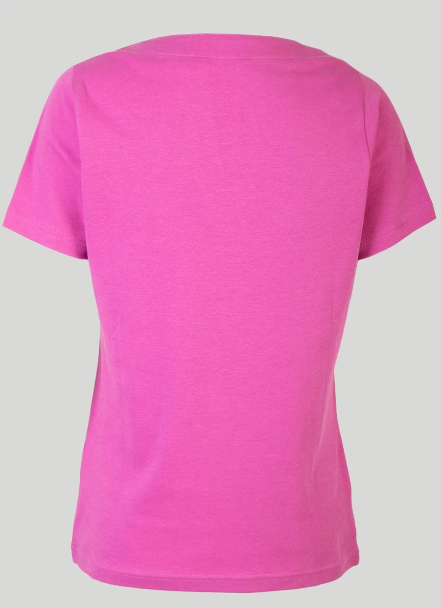 Isle Women's Notch Neck T-Shirt - Stylish Casual Top for Everyday Wear
