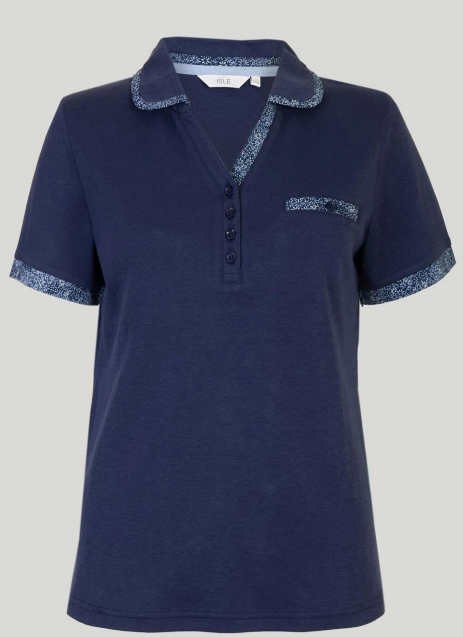 Isle Women's Classic Polo Shirt - Comfortable & Stylish Casual Top