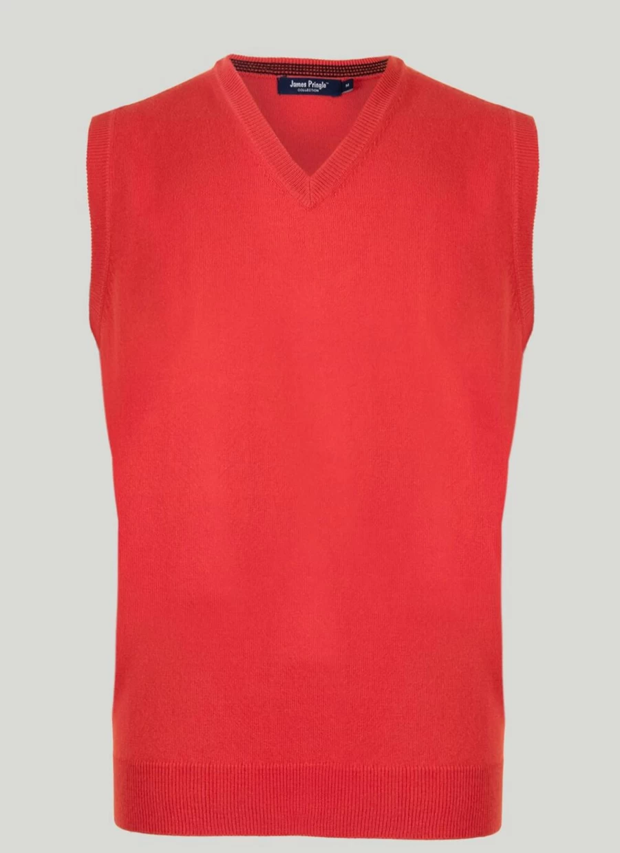 James Pringle Men's Fine Knit V-Neck Slipover Sweater