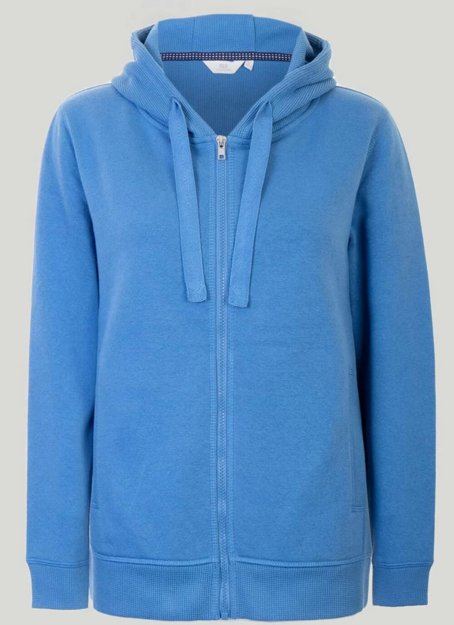 "Isle Loungewear Women's Jersey Hoodie - Soft & Comfortable Pullover Sweatshirt"