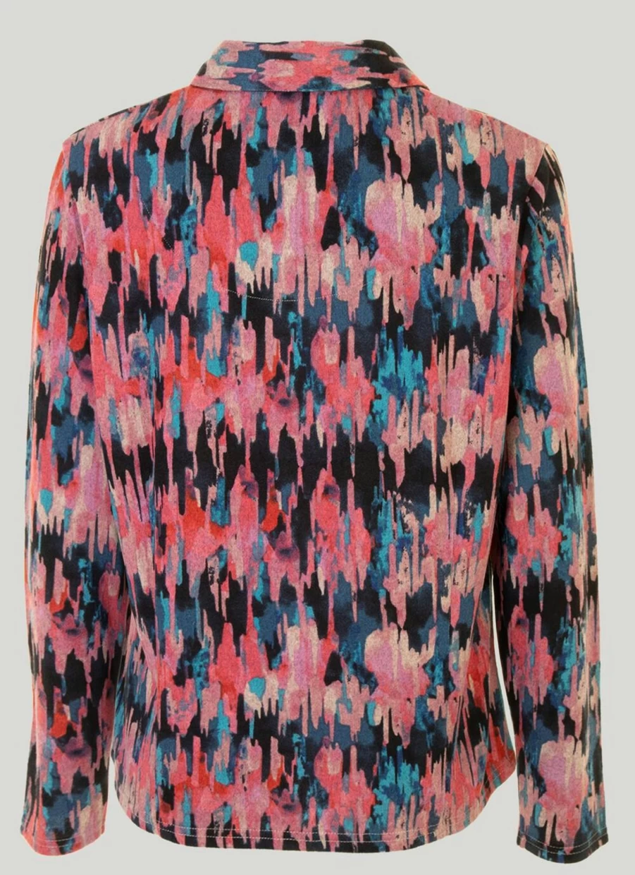 Honor Millburn Women's Printed Jersey Blouse - Stylish & Comfortable Top