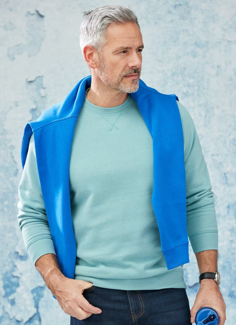 James Pringle Men's Crew Neck Sweatshirt - Classic Cotton Comfort Pullover