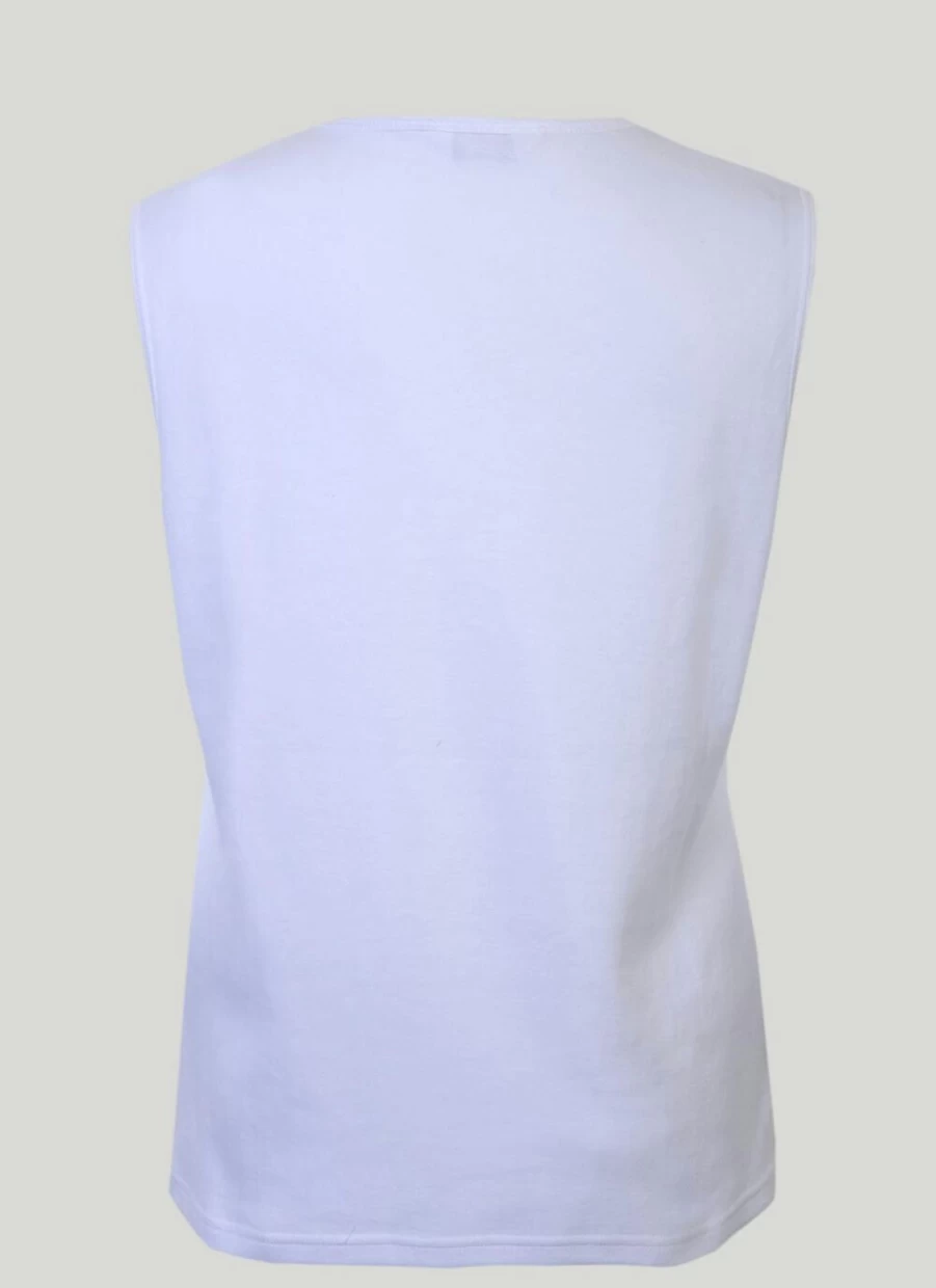 "Isle Women's Sleeveless T-Shirt - Comfortable Casual Summer Top"