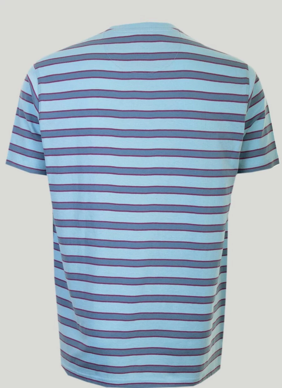 James Pringle Men's Feeder Stripe Cotton T-Shirt - Classic Striped Tee for Men