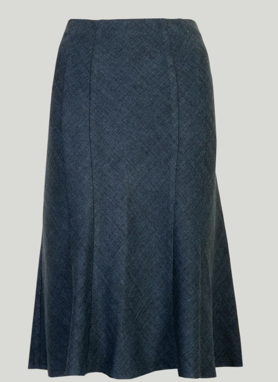 Honor Millburn Women's Textured Lined Knee-Length Skirt 27" - Stylish & Comfortable A-Line Design