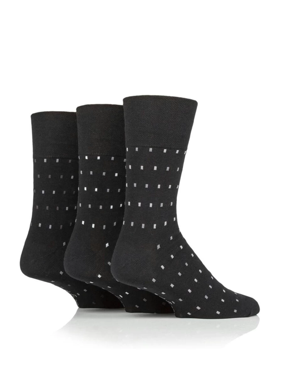 Gentle Grip Men's Ankle Socks 3 Pack - Breathable Comfort for Everyday Wear