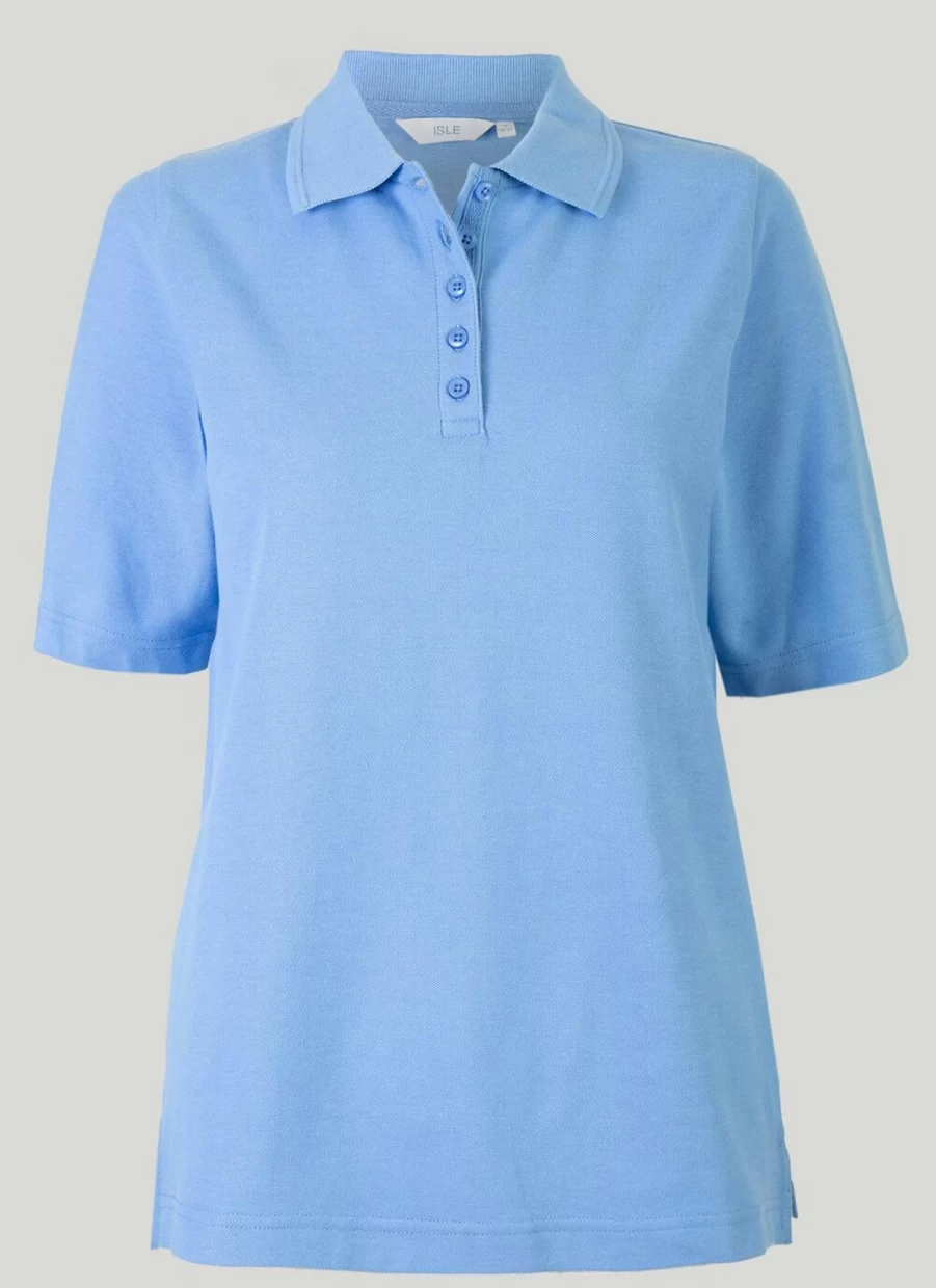 "Isle Women's Classic Polo Shirt - Comfortable & Stylish Casual Top"