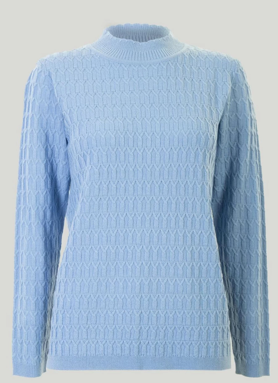 Isle Women's Turtle Neck Jumper - Soft Knit Winter Sweater for Women
