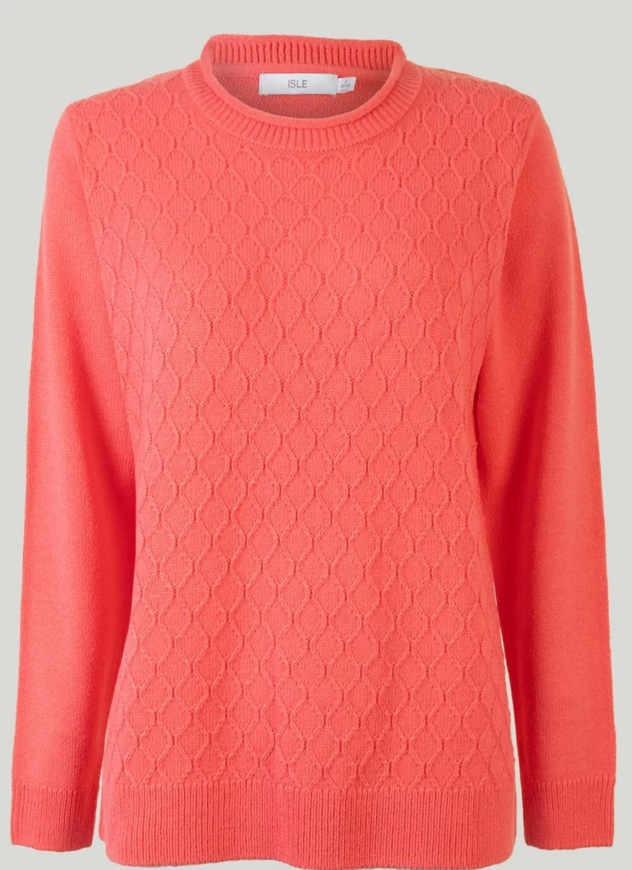 Isle Women's Crew Neck Jumper - Soft Knit Sweater for Casual Comfort