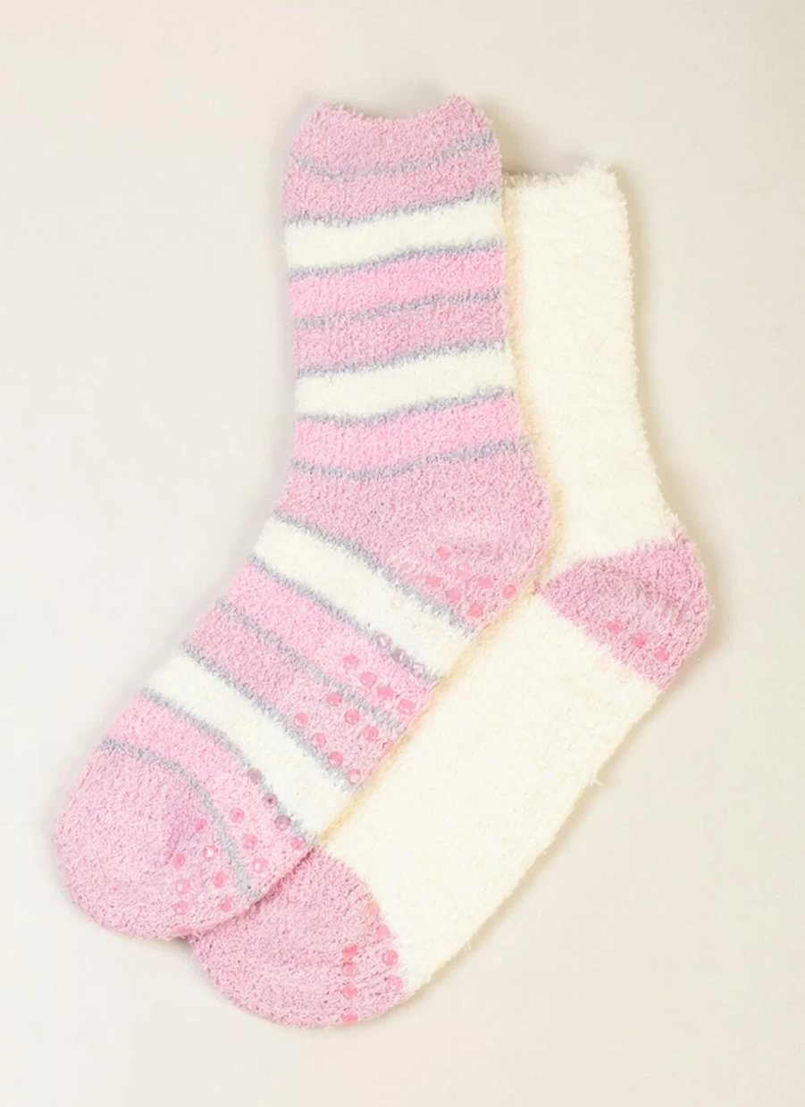 Isle Women's 2 Pack Pink Snowsoft Socks - Cozy Winter Socks for Women
