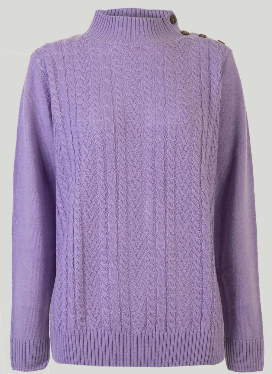 Isle Women's Turtle Neck Jumper - Soft Knit Slim Fit Sweater for Women