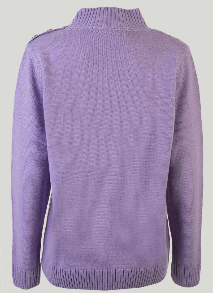 Isle Women's Turtle Neck Jumper - Soft Knit Slim Fit Sweater for Women