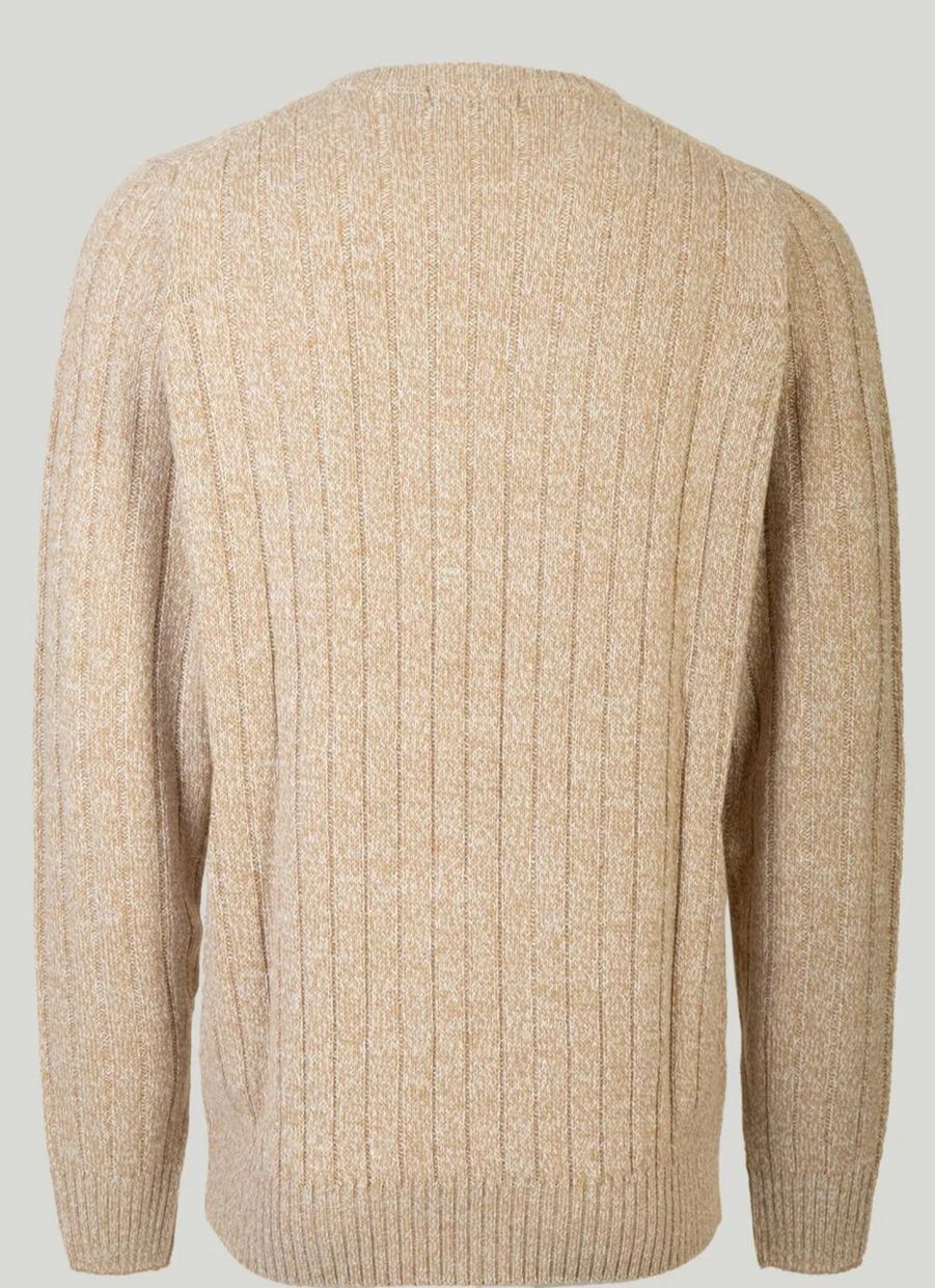 James Pringle Men's Crew Neck Cable Knit Jumper - Classic Wool Sweater for Winter