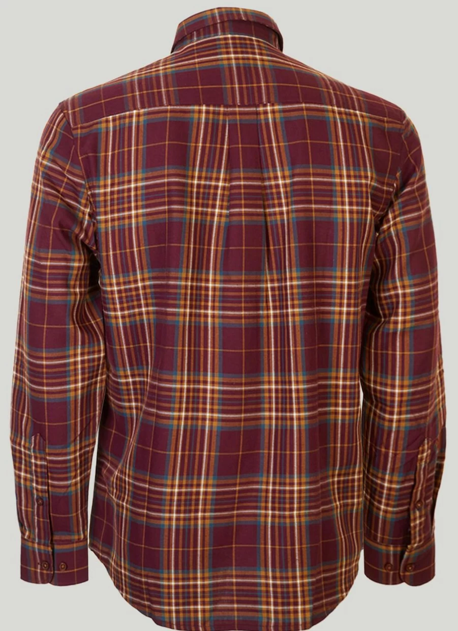 James Pringle Men's Classic Long Sleeve Check Shirt - Premium Tartan Plaid Button Down