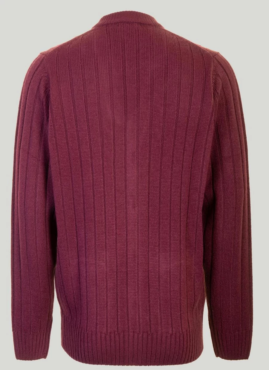 James Pringle Men's V-Neck Cable Knit Cardigan Sweater