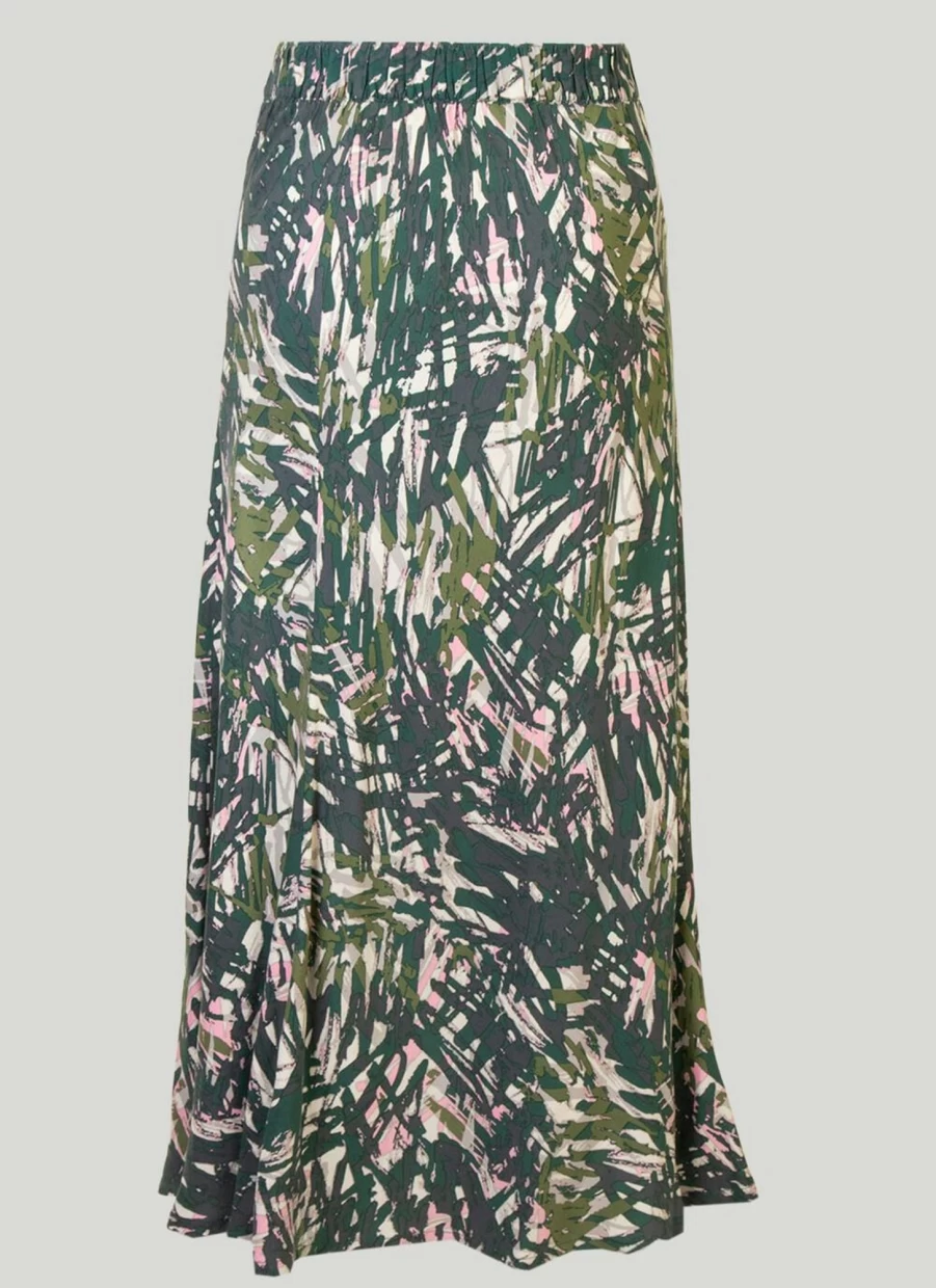 Isle Women's Printed Skirt - 37" Floral Summer Wrap Midi Skirt for Women