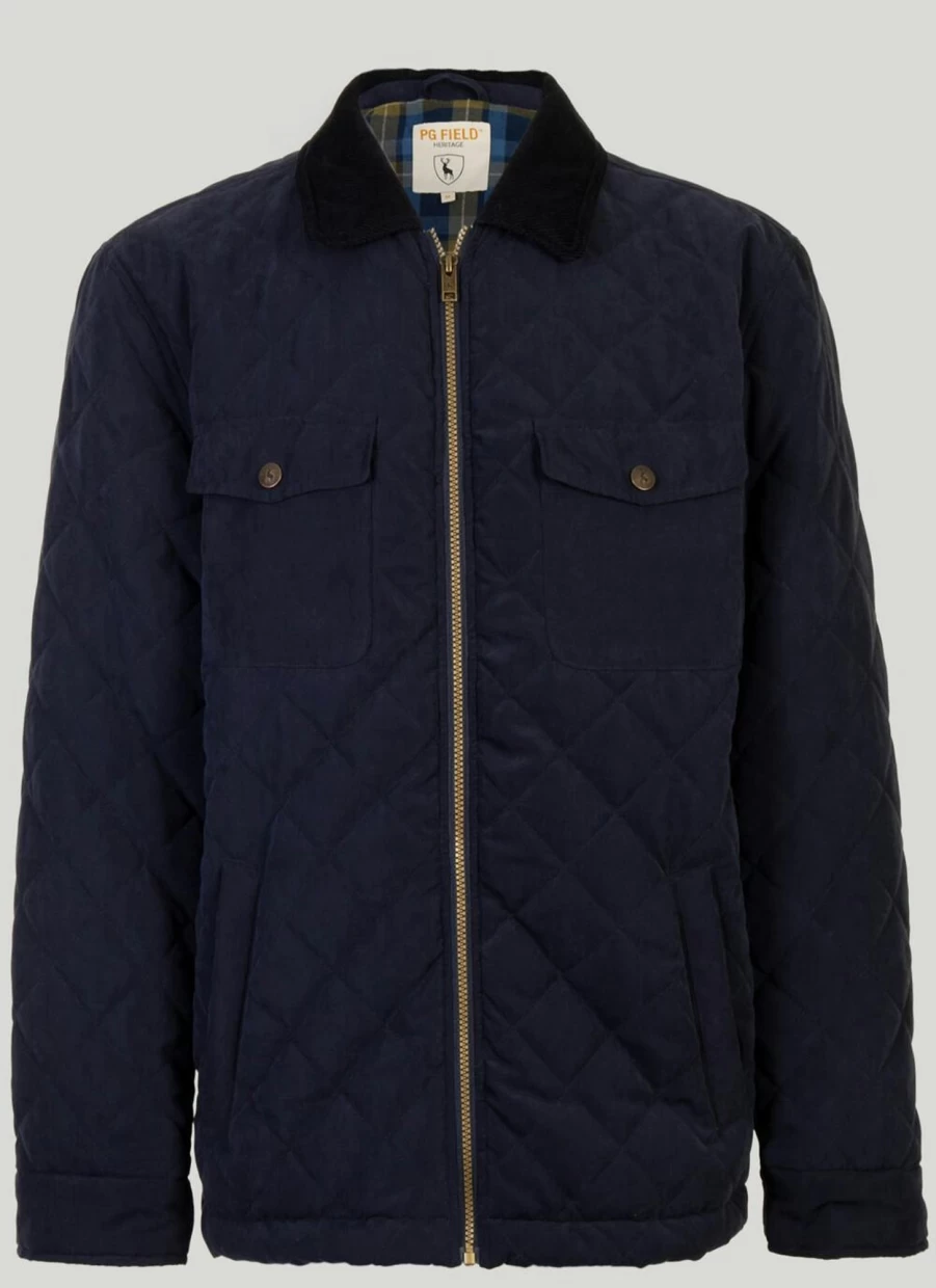 PG Field Men's Quilted Jacket - Lightweight, Stylish, and Durable Outerwear for Men