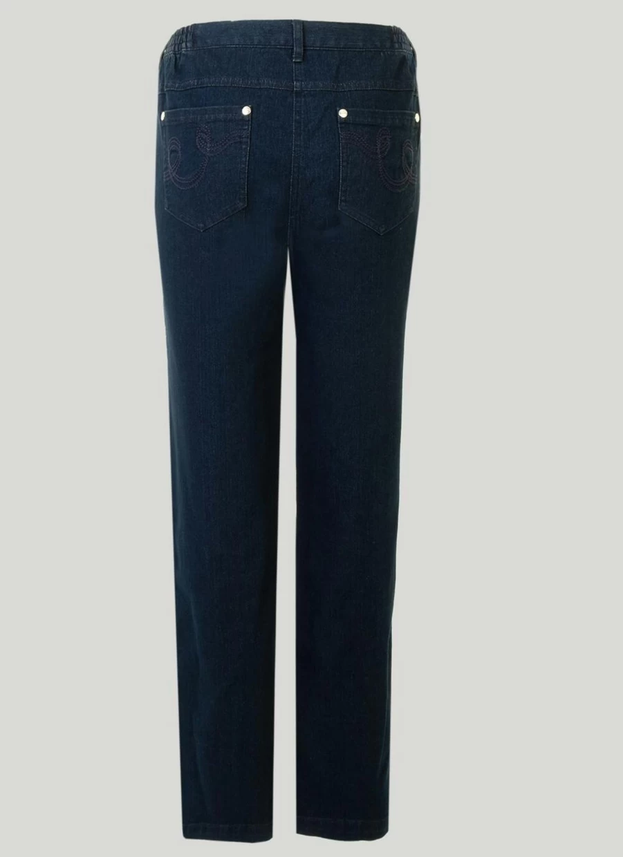 "Country Rose Women's Denim Straight Leg Jeans - Classic Fit Comfortable Stretch"