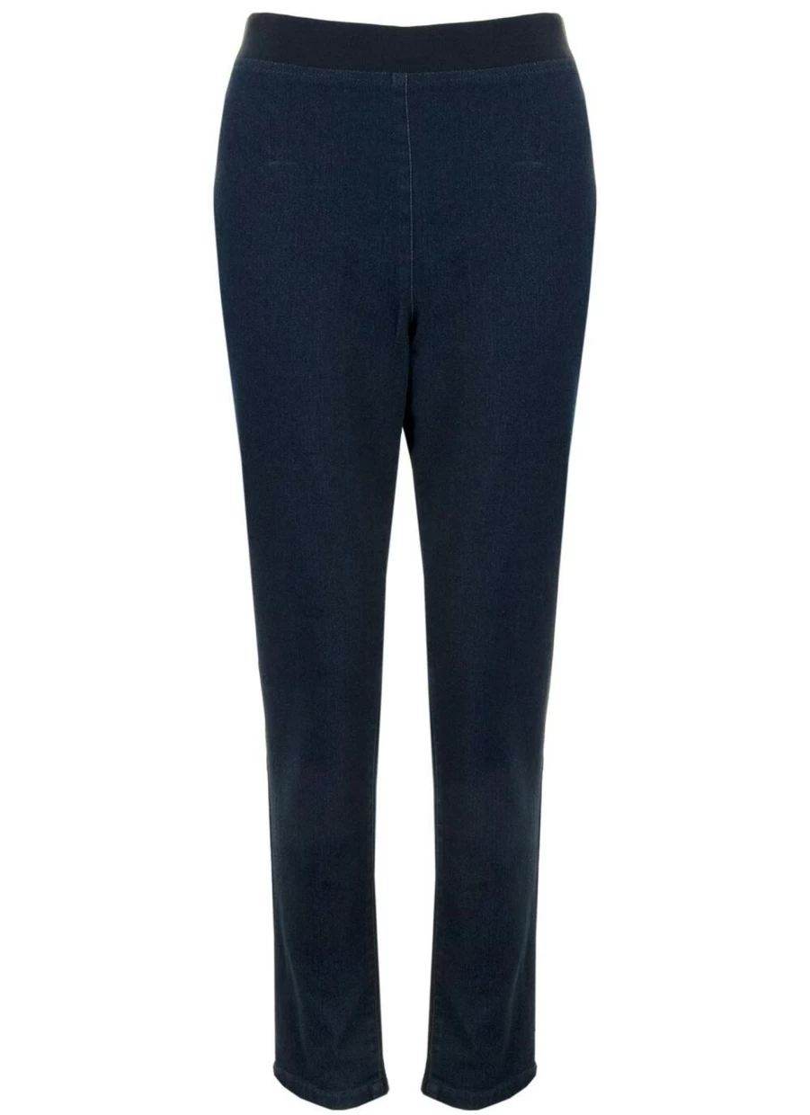 "Country Rose Women's Navy Denim Jegging – Stretch Comfort Fit High-Waisted Skinny Jeans"