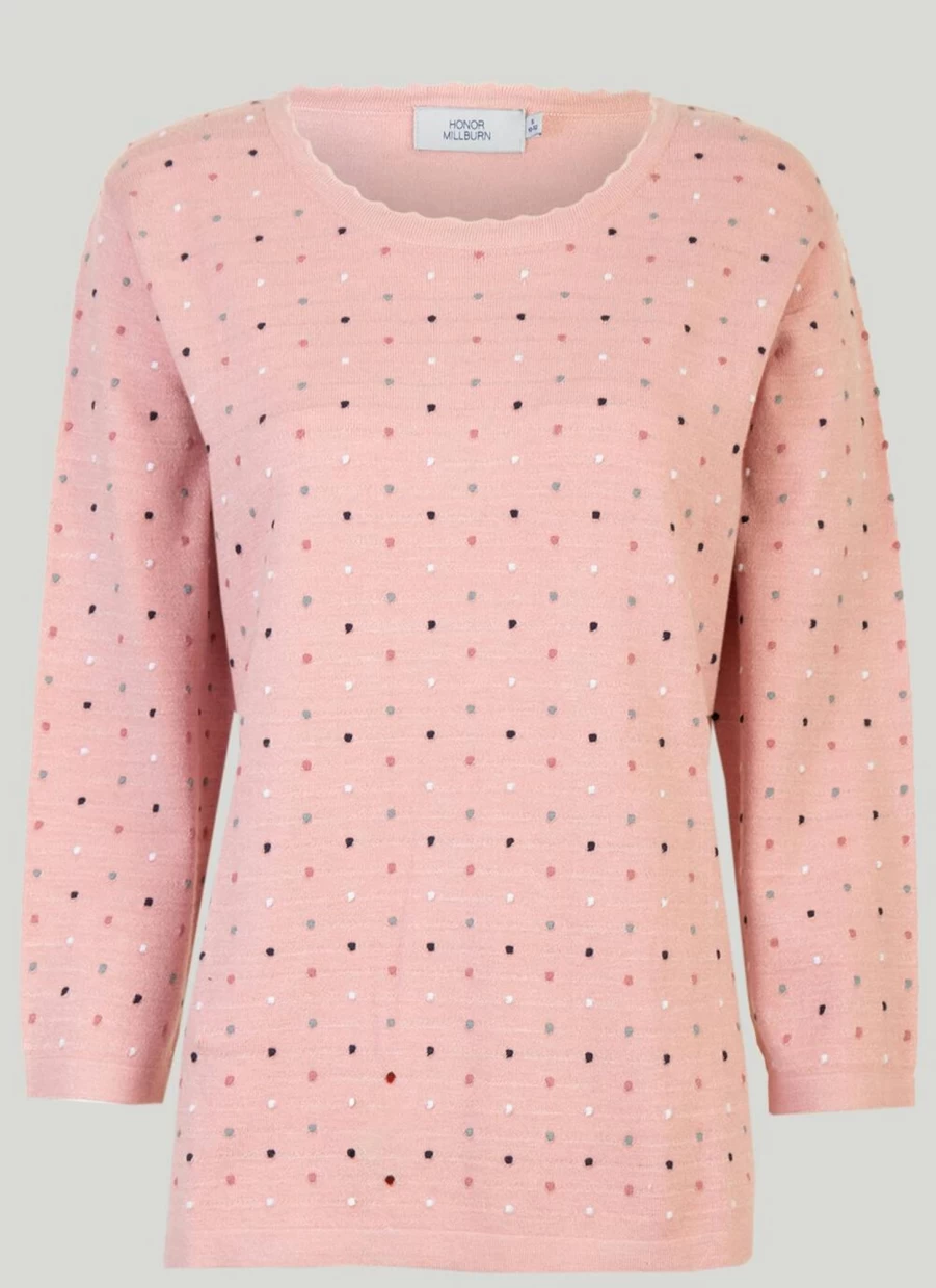 Honor Millburn Women's Spot Detail Jumper - Stylish Knit Sweater for Women