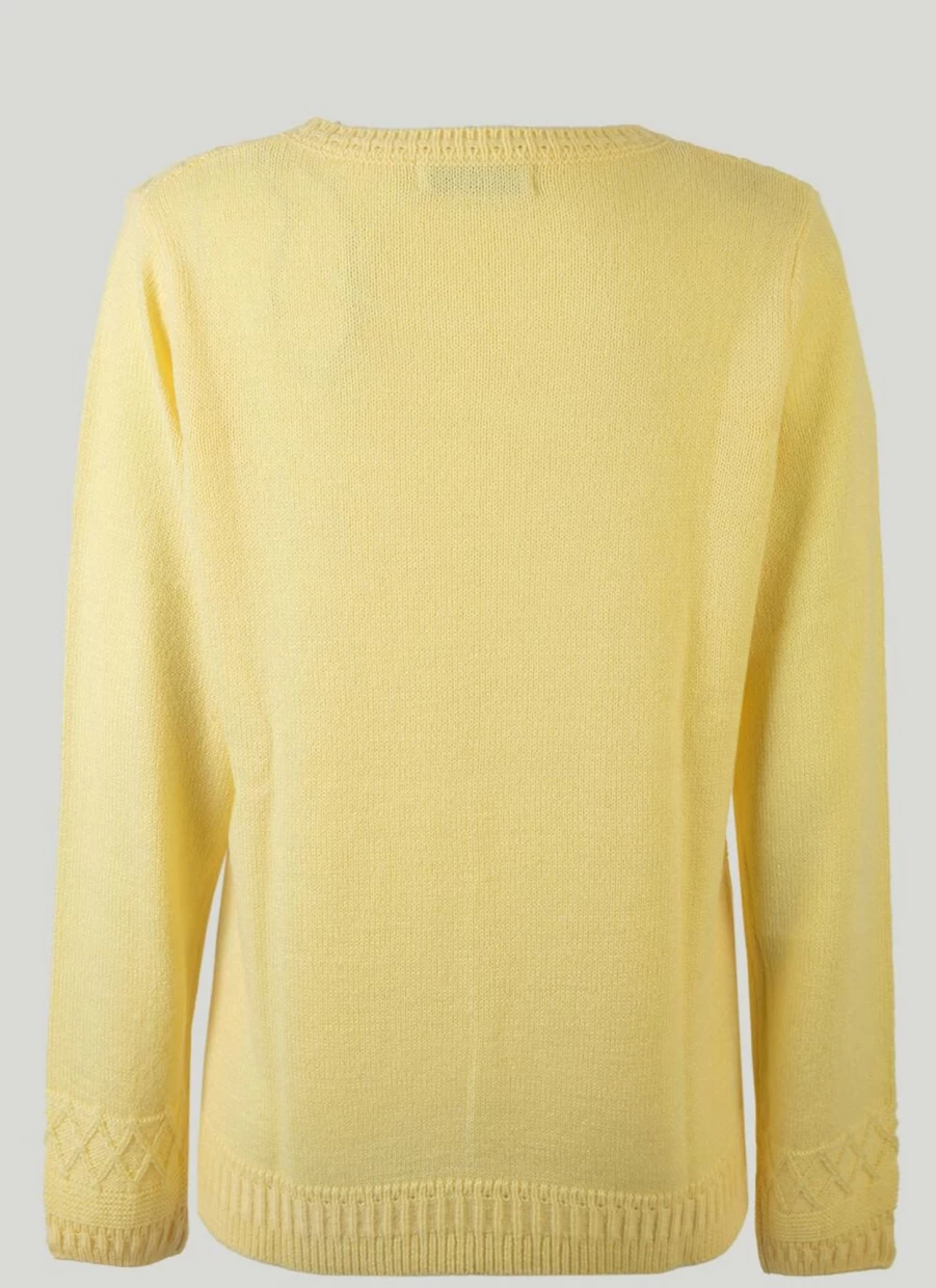 Isle Women's Crew Neck Jumper - Soft Knit Sweater for Comfort & Style