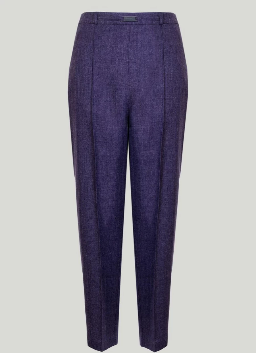 Honor Millburn Women's Lavender Classic Trouser - Elegant High-Waisted Comfort Pants