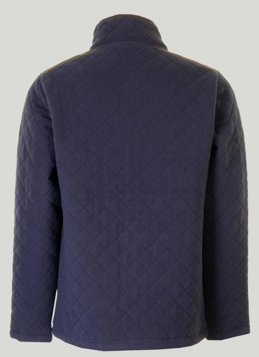 PG Field Men's Quilted Fleece Jacket - Warm Lightweight Outdoor Coat