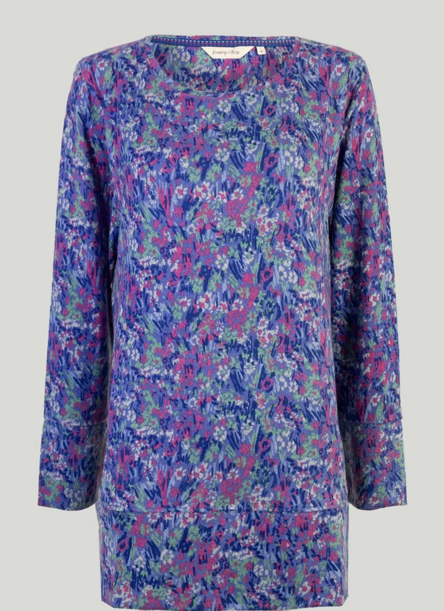Country Rose Women's Printed Jersey Tunic Top