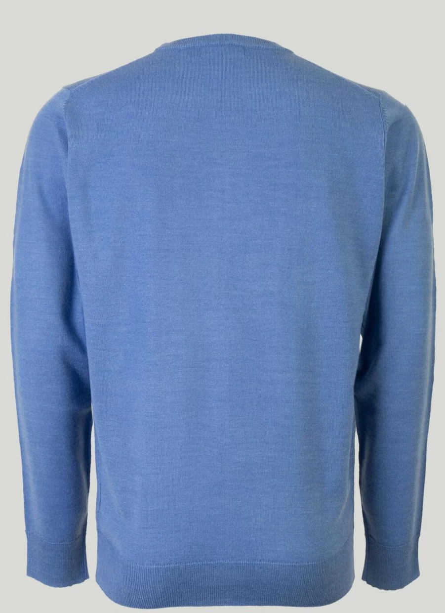 James Pringle Men's Fine Knit Crew Neck Jumper - Soft Comfortable Wool Sweater