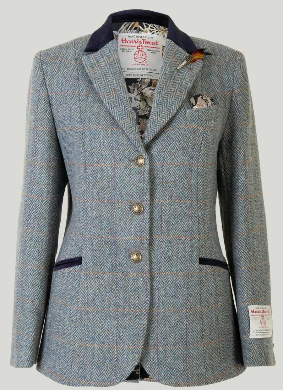 Harris Tweed Jacket for Women - Lightweight Ladies Blazer Coat
