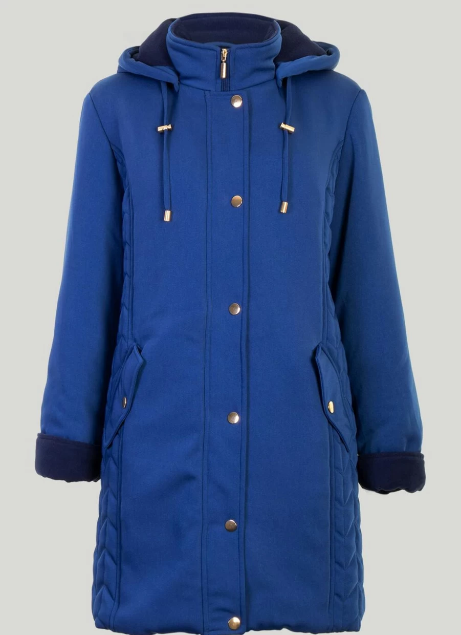 Isle Women's Quilted Hooded Coat - Lightweight Warm Winter Jacket