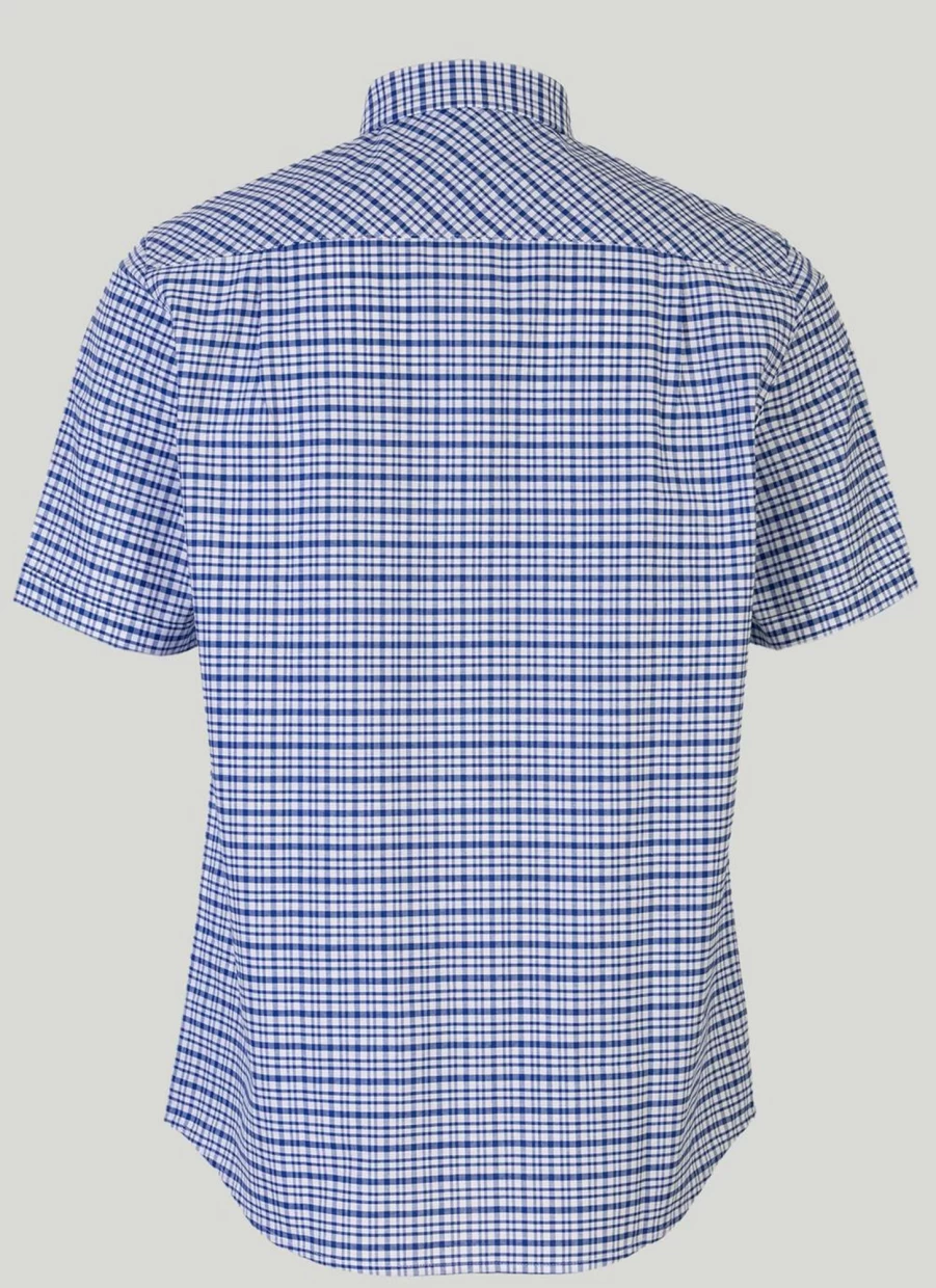 James Pringle Men's Oxford Check Shirt - Classic Plaid Button-Down for Men