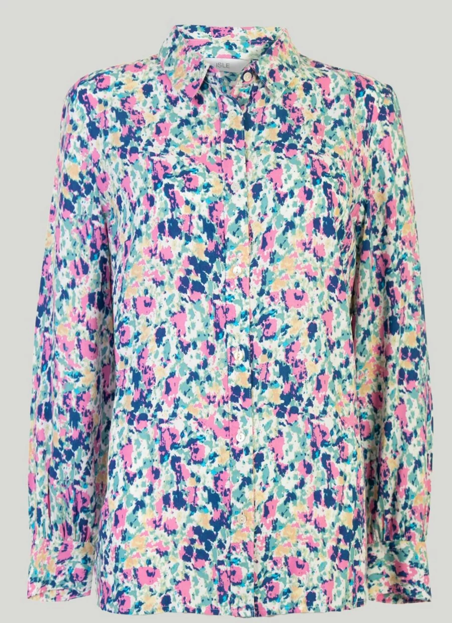 "Isle Women's Stylish Printed Blouse - Floral Fashion Top for Women"