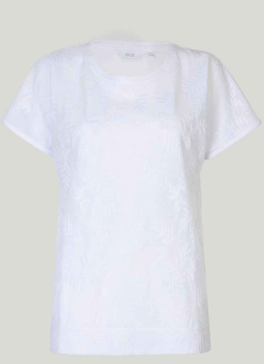 Isle Women's Classic Crew Neck T-Shirt - Soft Cotton Casual Tee