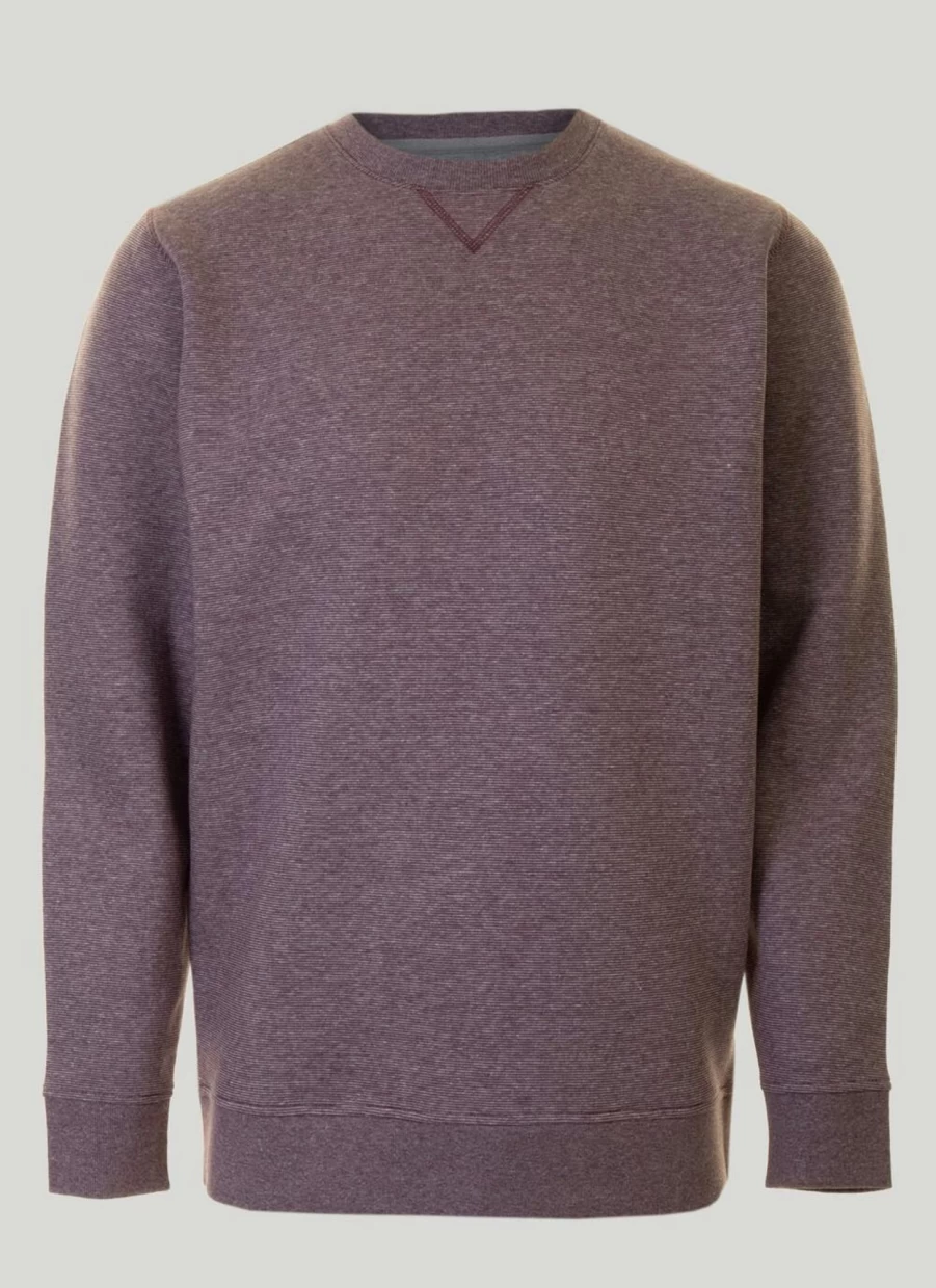James Pringle Men's Stripe Crewneck Sweatshirt - Classic Cotton Blend Pullover