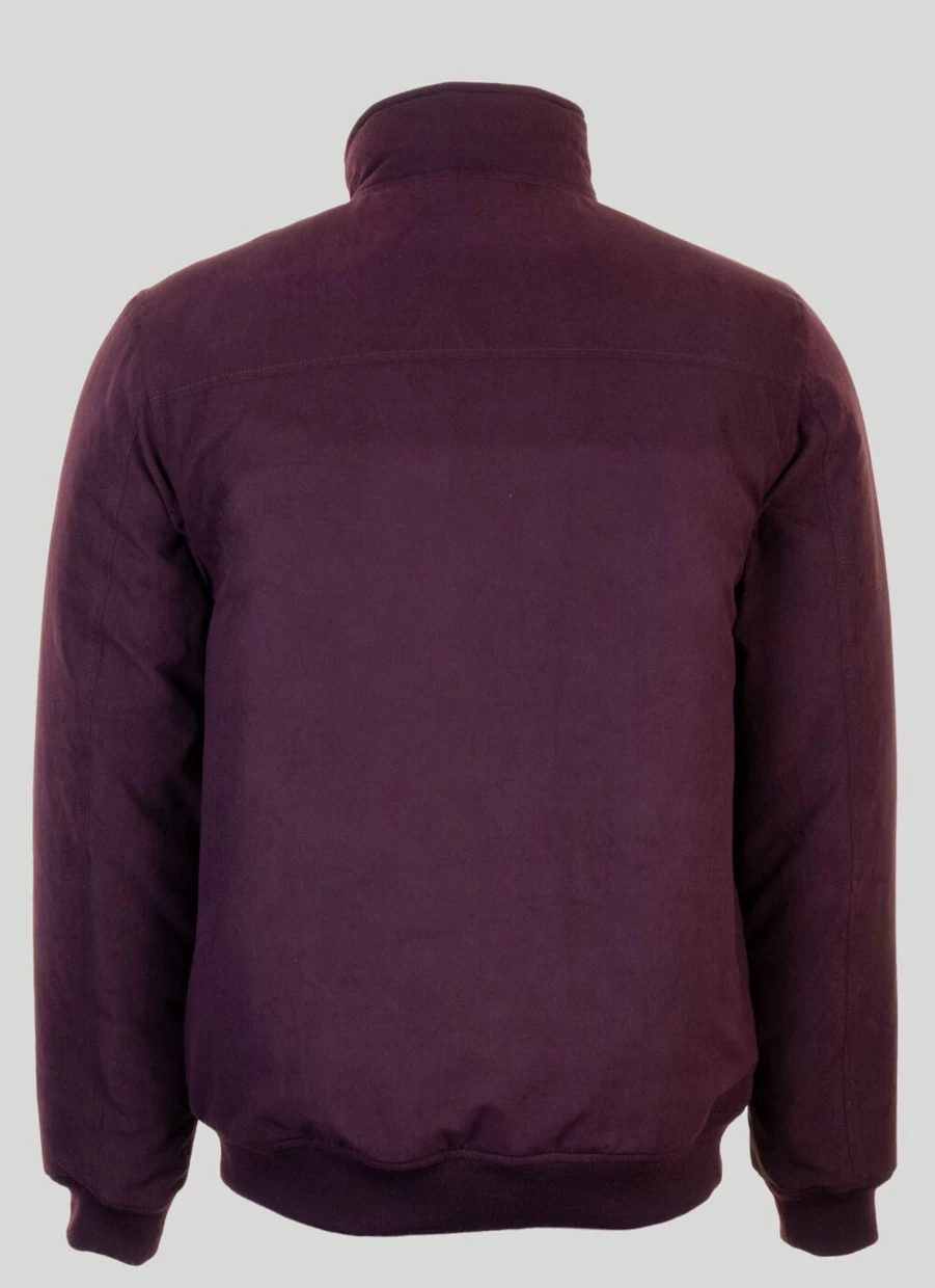 PG Field Men's Burgundy Padded Zip-Through Jacket for Winter Warmth & Style