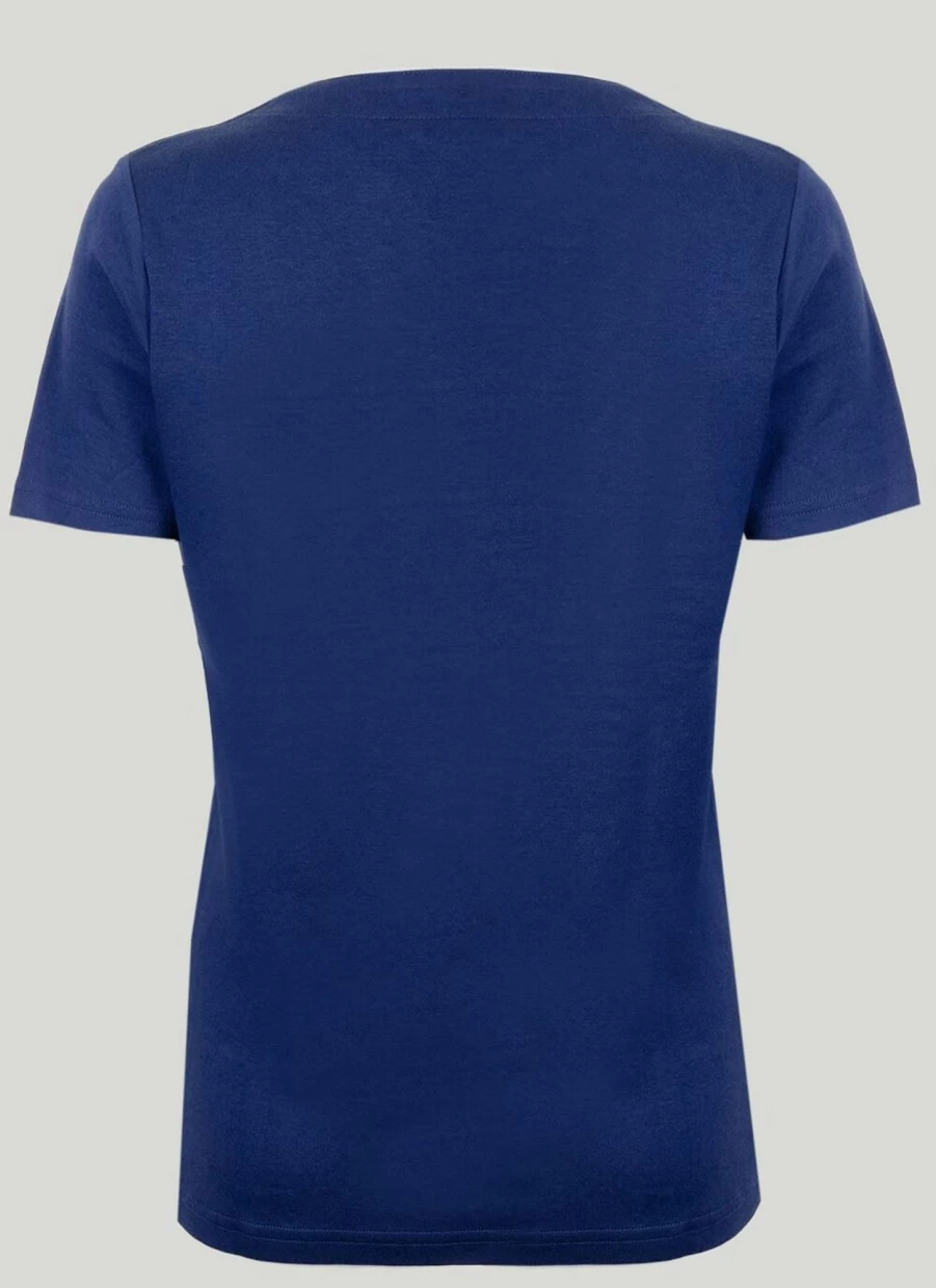 Isle Women's Notch Neck T-Shirt - Stylish Casual Top for Everyday Wear