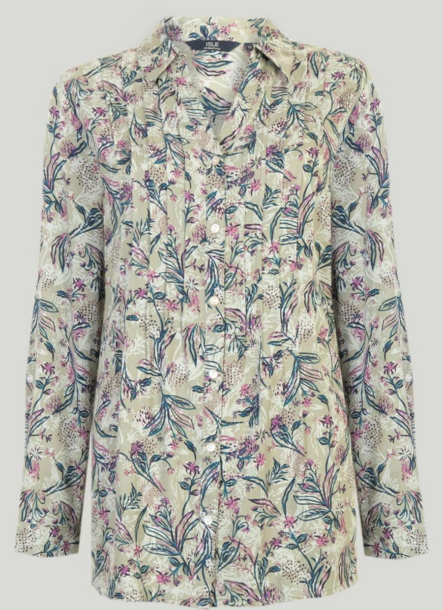 Isle Women's Stylish Printed Blouse - Trendy Floral Top for Casual Wear