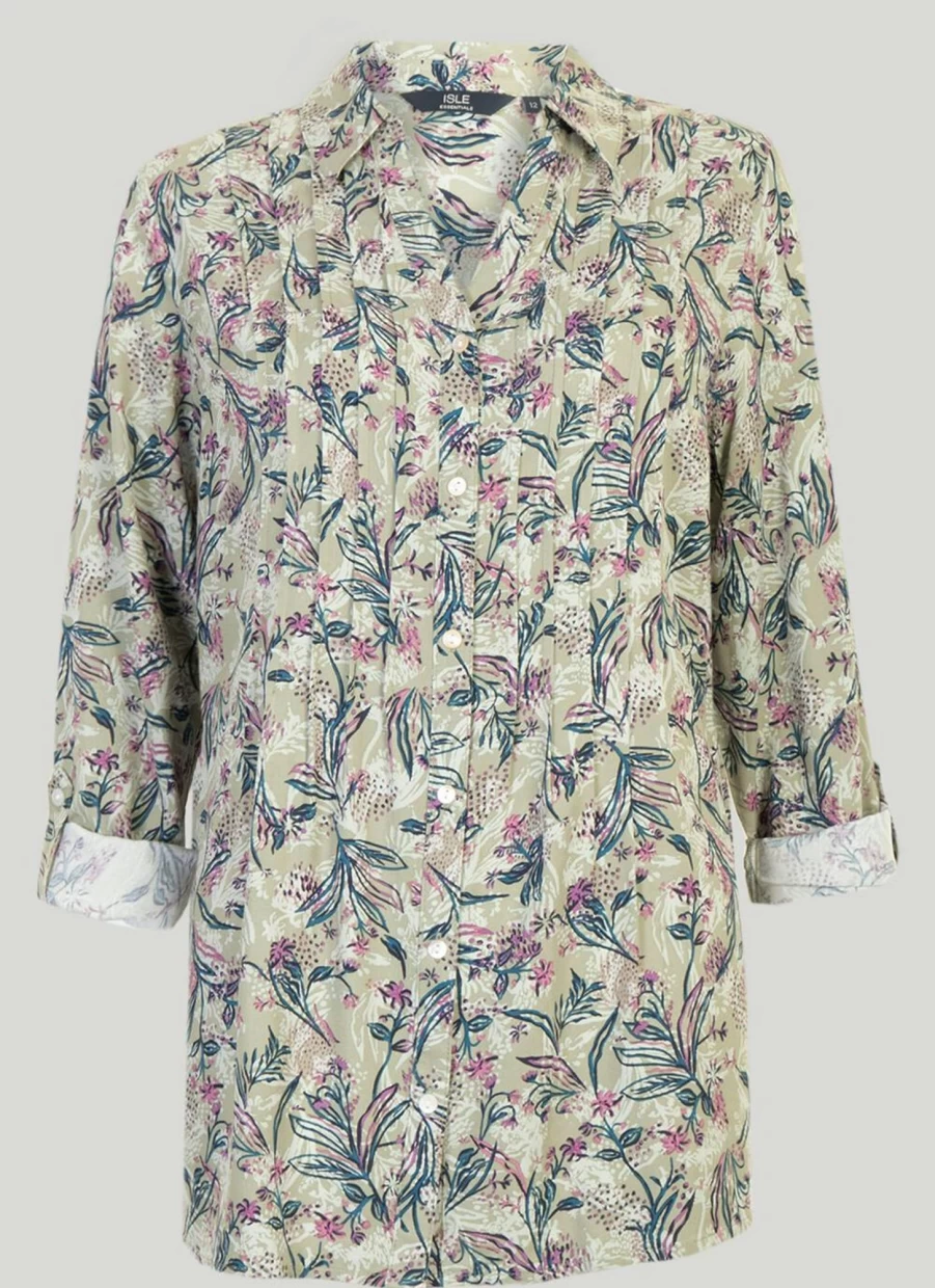 Isle Women's Stylish Printed Blouse - Trendy Floral Top for Casual Wear